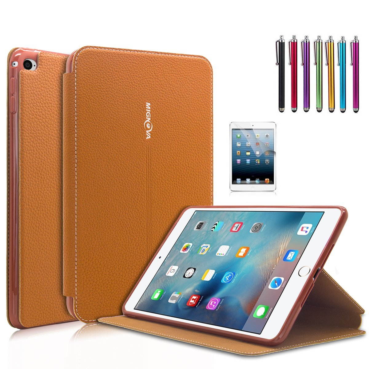 Mignova iPad Mini 4 Case - Ultra Slim Lightweight Smart Stand Cover Case With Auto Wake / Sleep for Apple iPad Mini 4