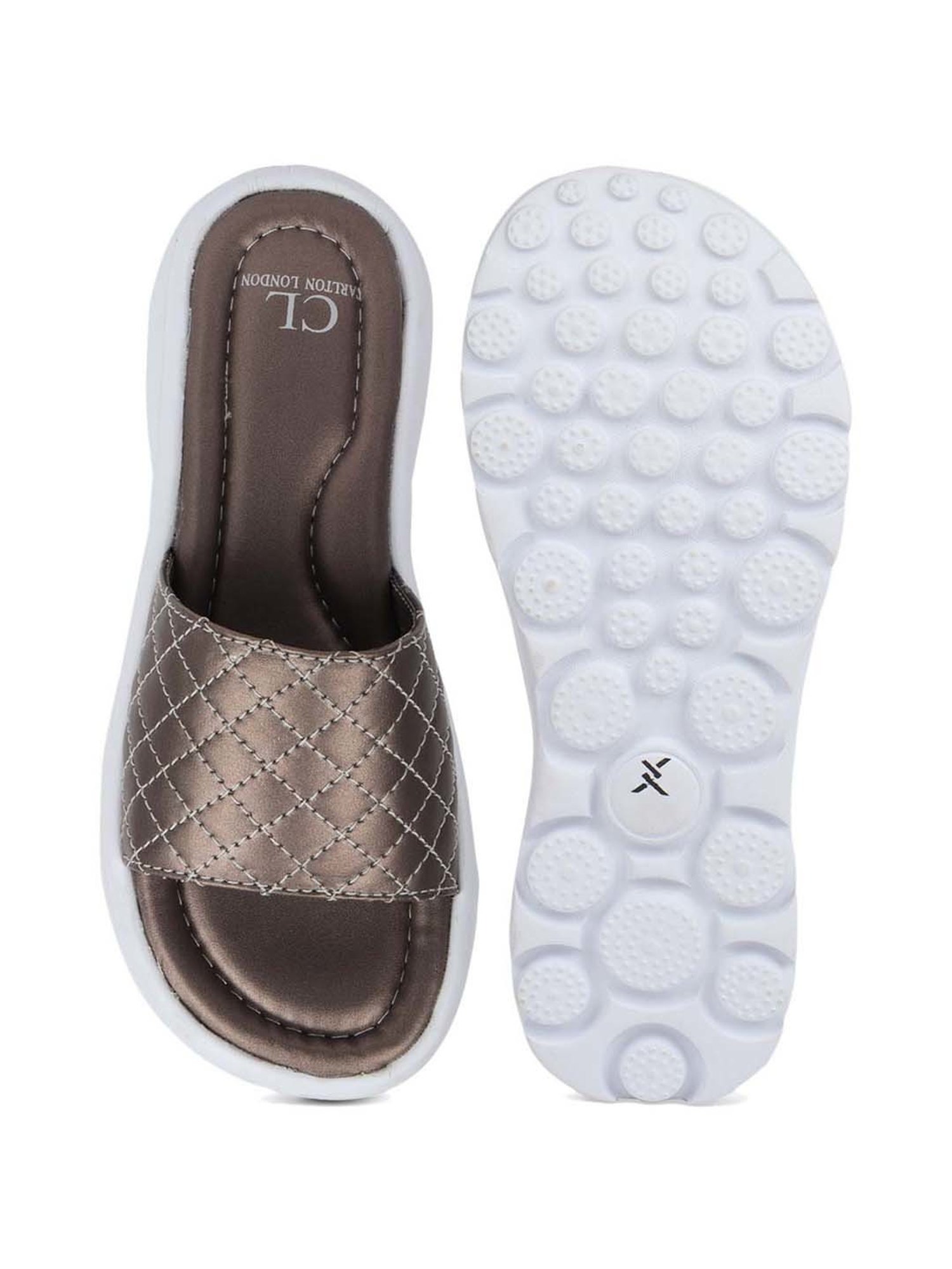 Carlton London Women's Copper Slides