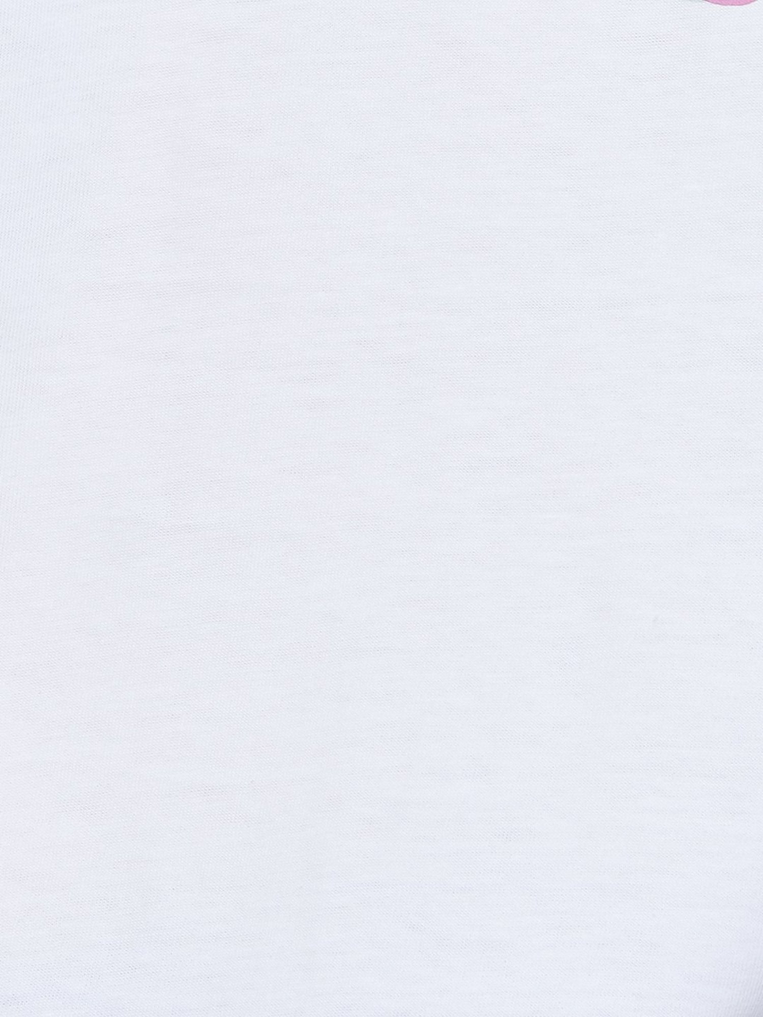 KAPPA White Cotton Regular Fit Printed T-Shirt