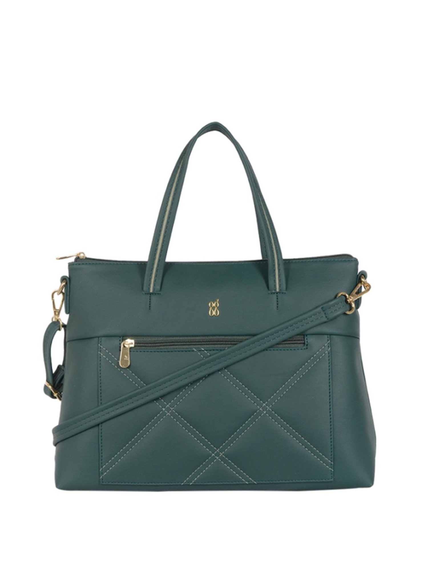 Baggit Green Textured Medium Handbag