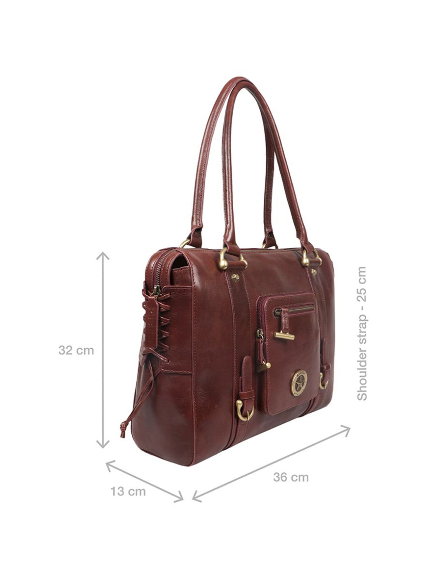 Hidesign Rebels Guevara 03 Cherokee Red Solid Large Shoulder Handbag