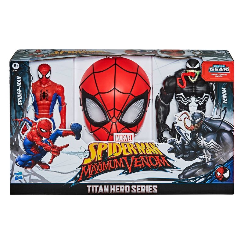 Spider-Man Maximum Venom Titan Hero Spider-Man Vs. Venom