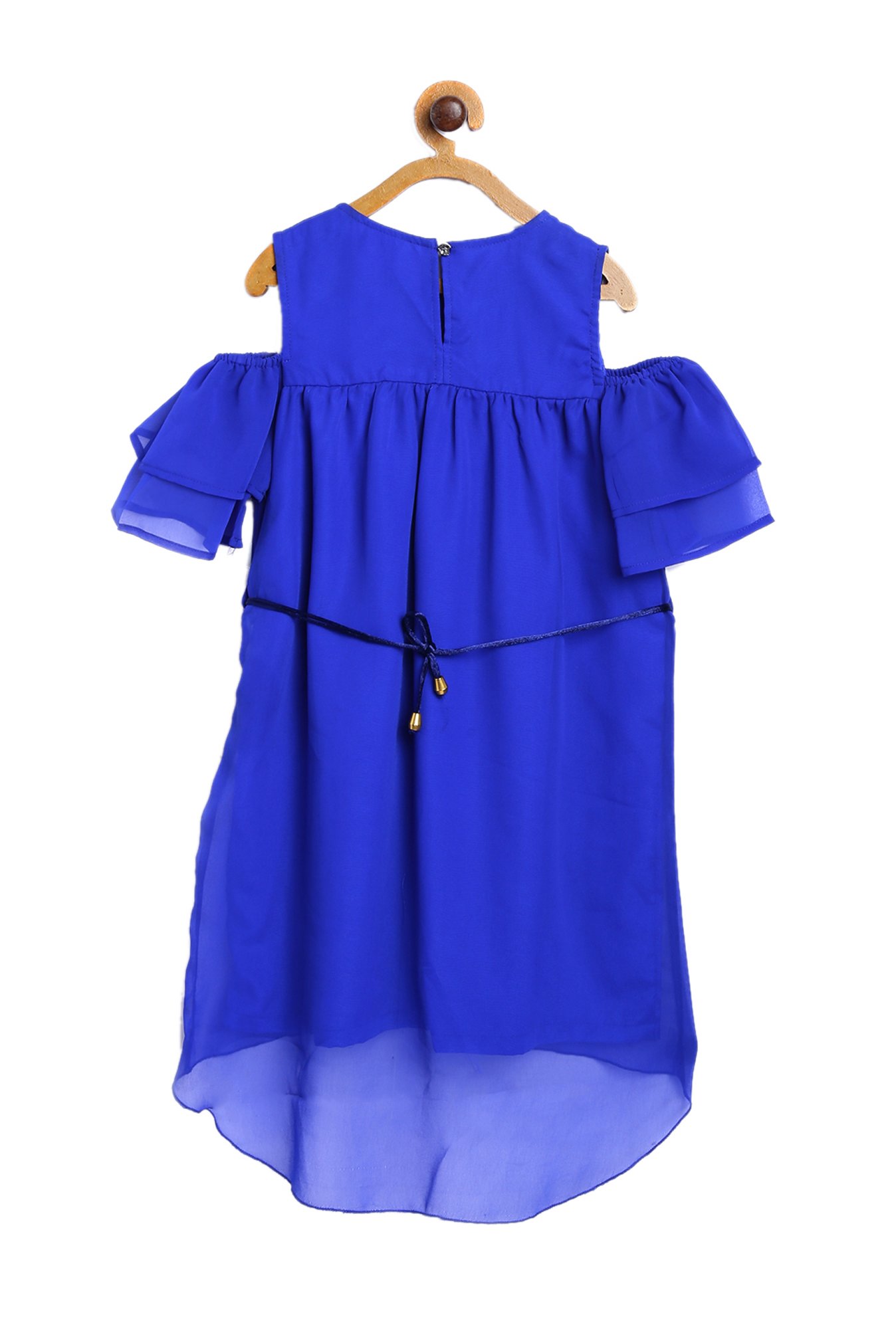 612 League Kids Blue Solid Dress