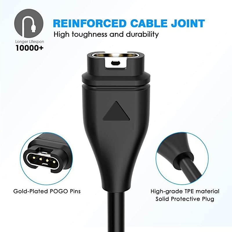 Compatiblwith Garmin Vivoactiv3 Charger Replacement USB Data Charging Clip for Vivoactiv3 GPS Smartwatch Only vivoactiv3 Charger