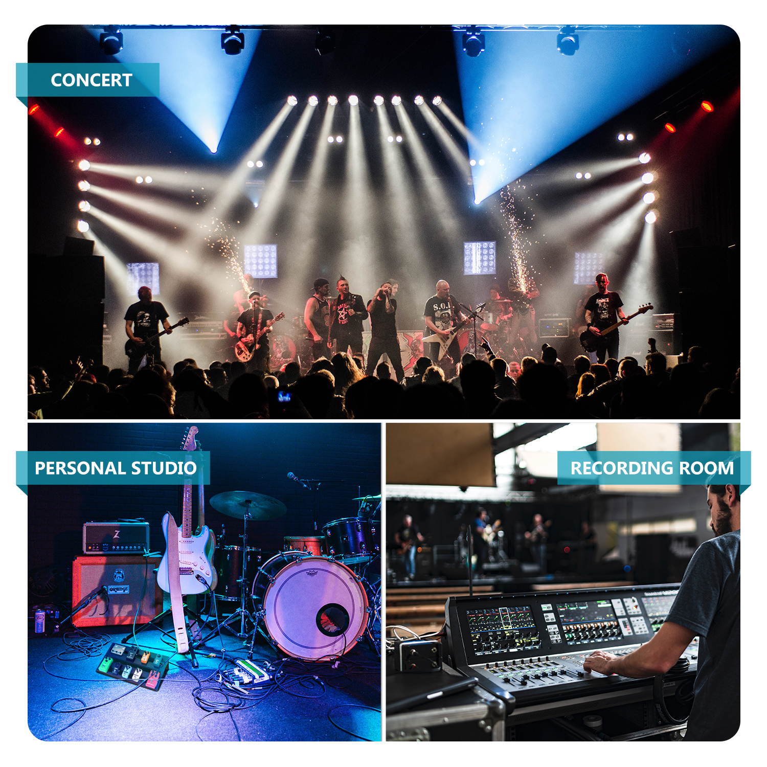 Neewer Large Aluminum Alloy Pedal Board with Durable Carry Bag and Fastening Tape, 50x28 Centimeters/ 20x11 Inches Lightweight Board for Guitar Effect Pedals