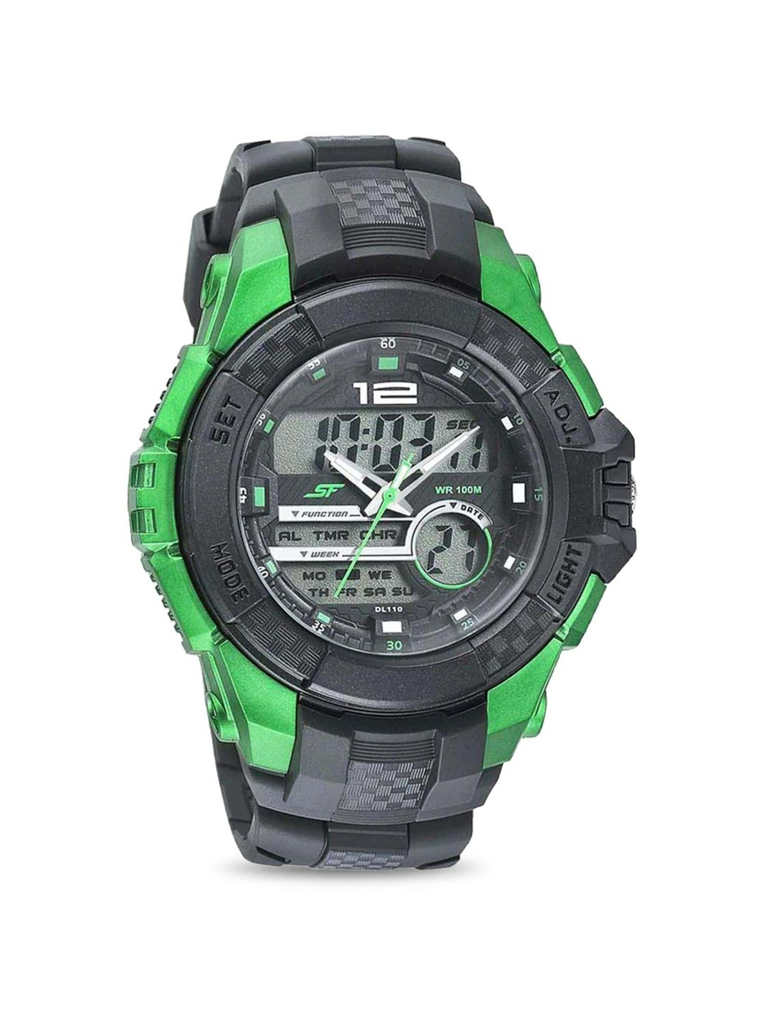 Sonata NR77027PP05 SF Carbon Series Analog-Digital Watch for Men