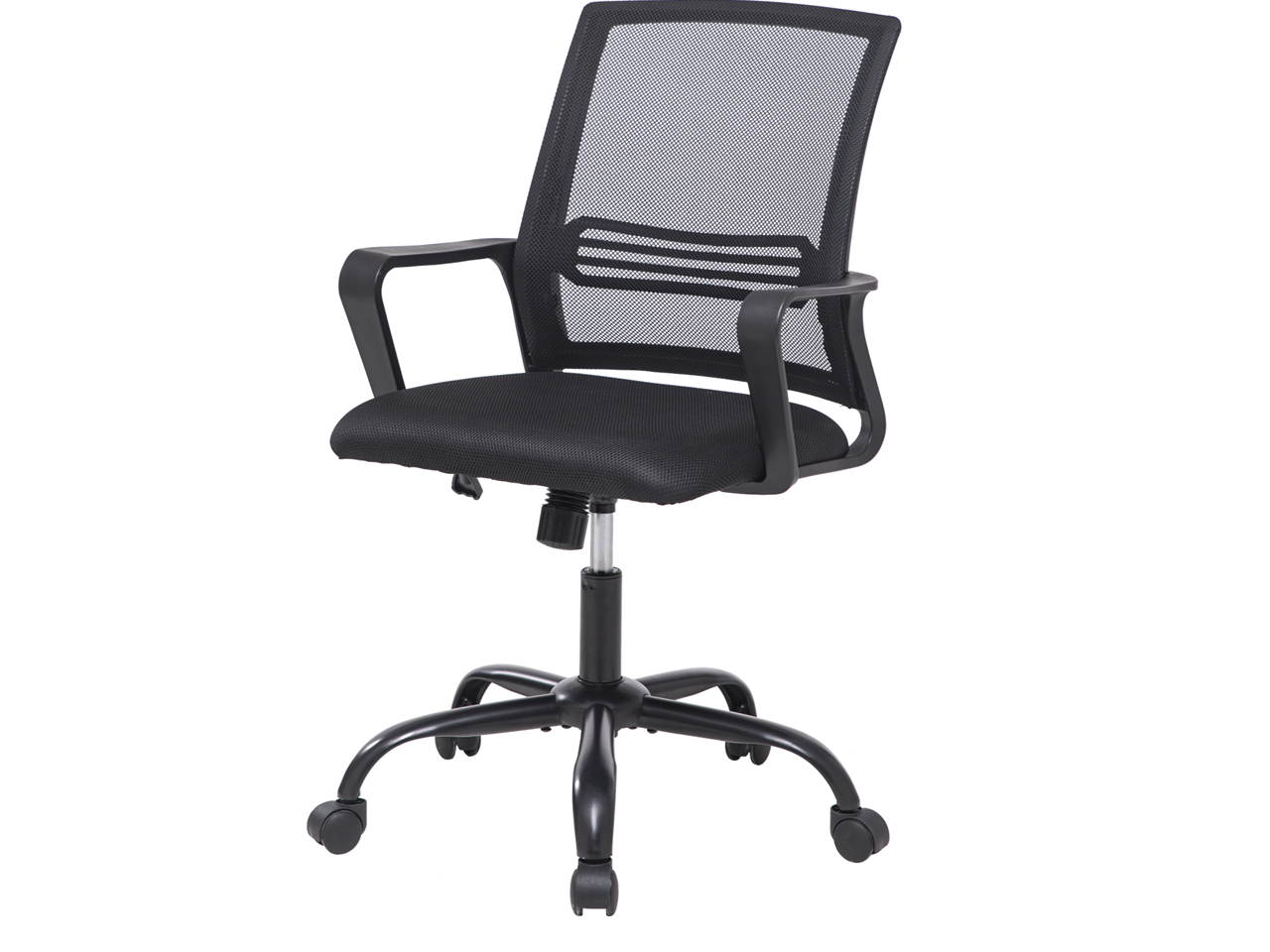 Mid Back Swivel Mesh Chair with Armrest