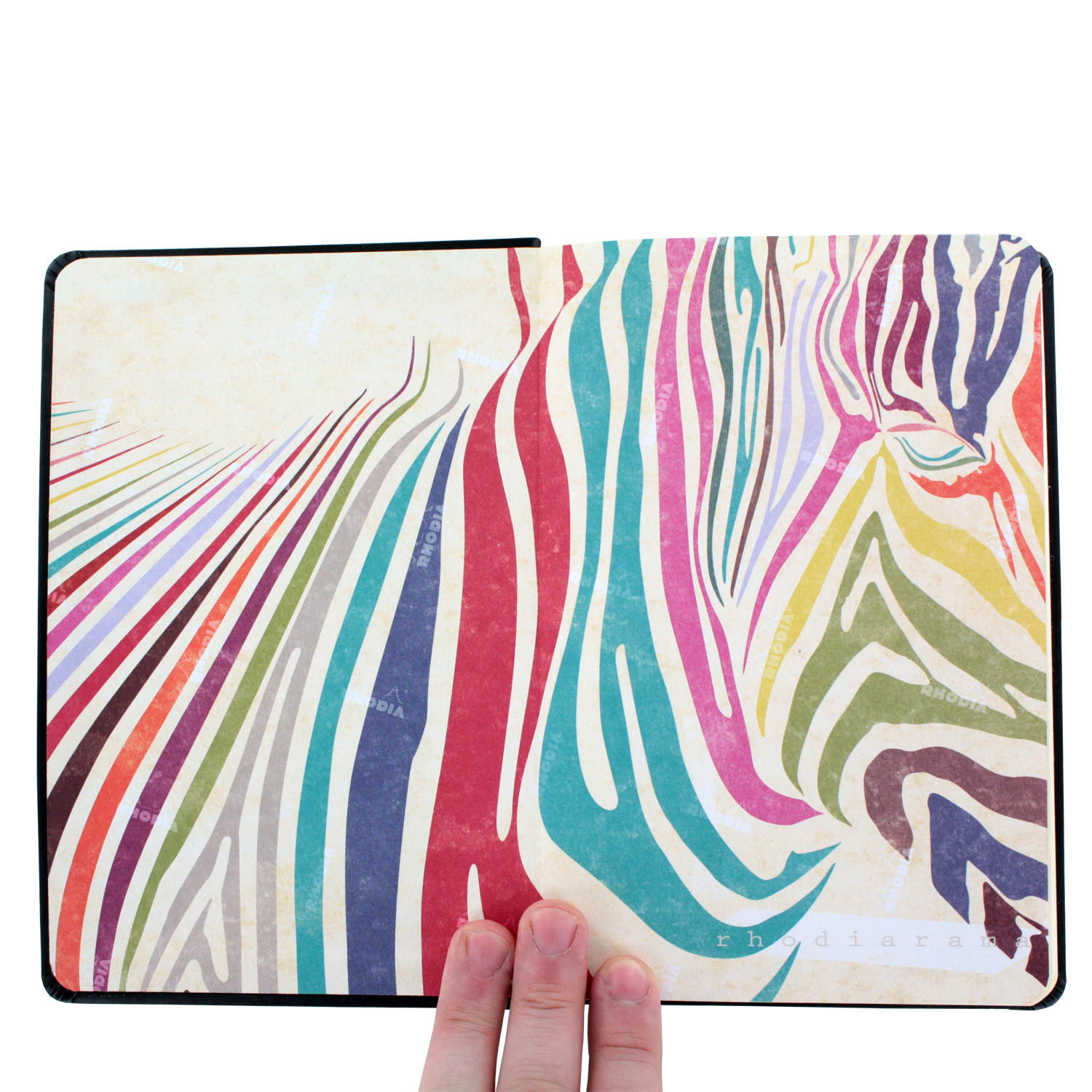 Rhodia Rhodiarama A5 Webnotebook, 5.5 in x 8.25, Lined - Raspberry (118752)