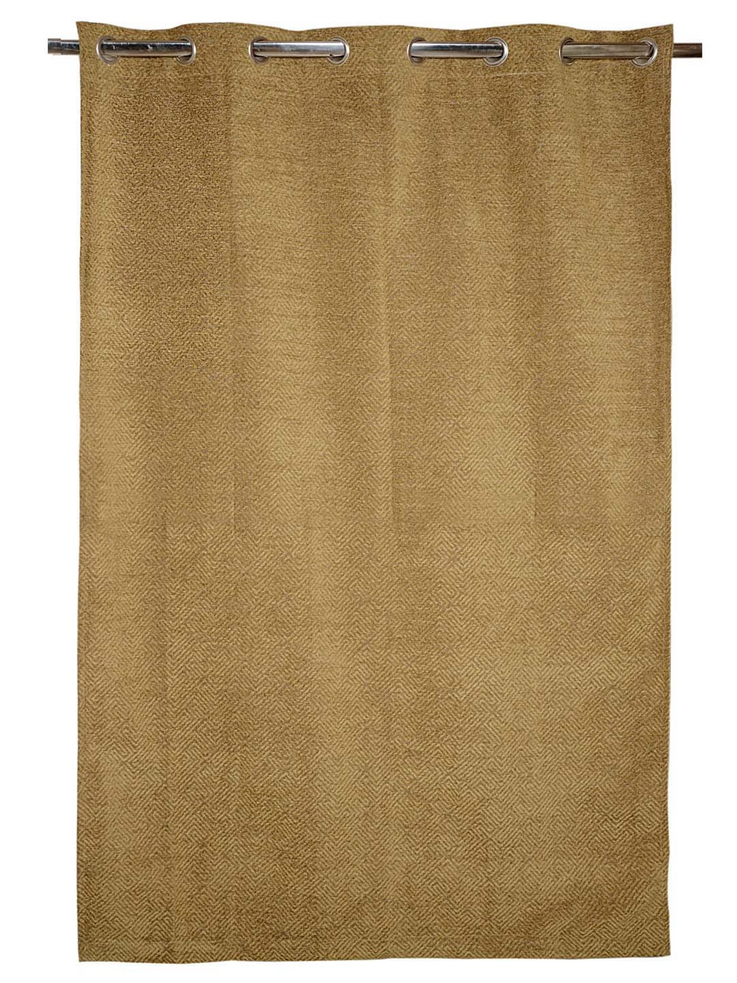 Saralhome Pacman Chenille Blackout Door Curtains 2pc, Gold. 4x7 Ft