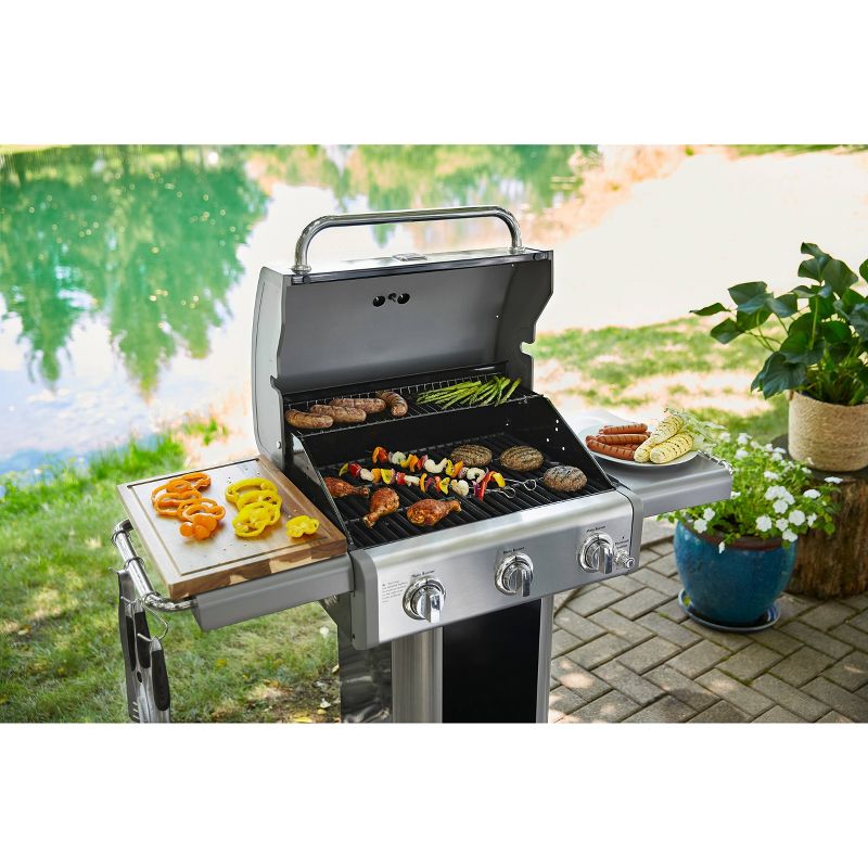 Kenmore 3 Burner Outdoor Patio Gas BBQ Propane Grill PG-4030400LD - Black