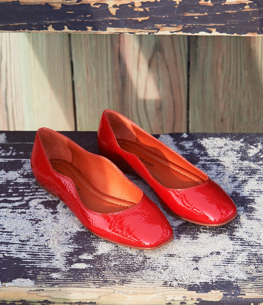 Lucky Brand Dellie Patent Synthetic Leather Flats