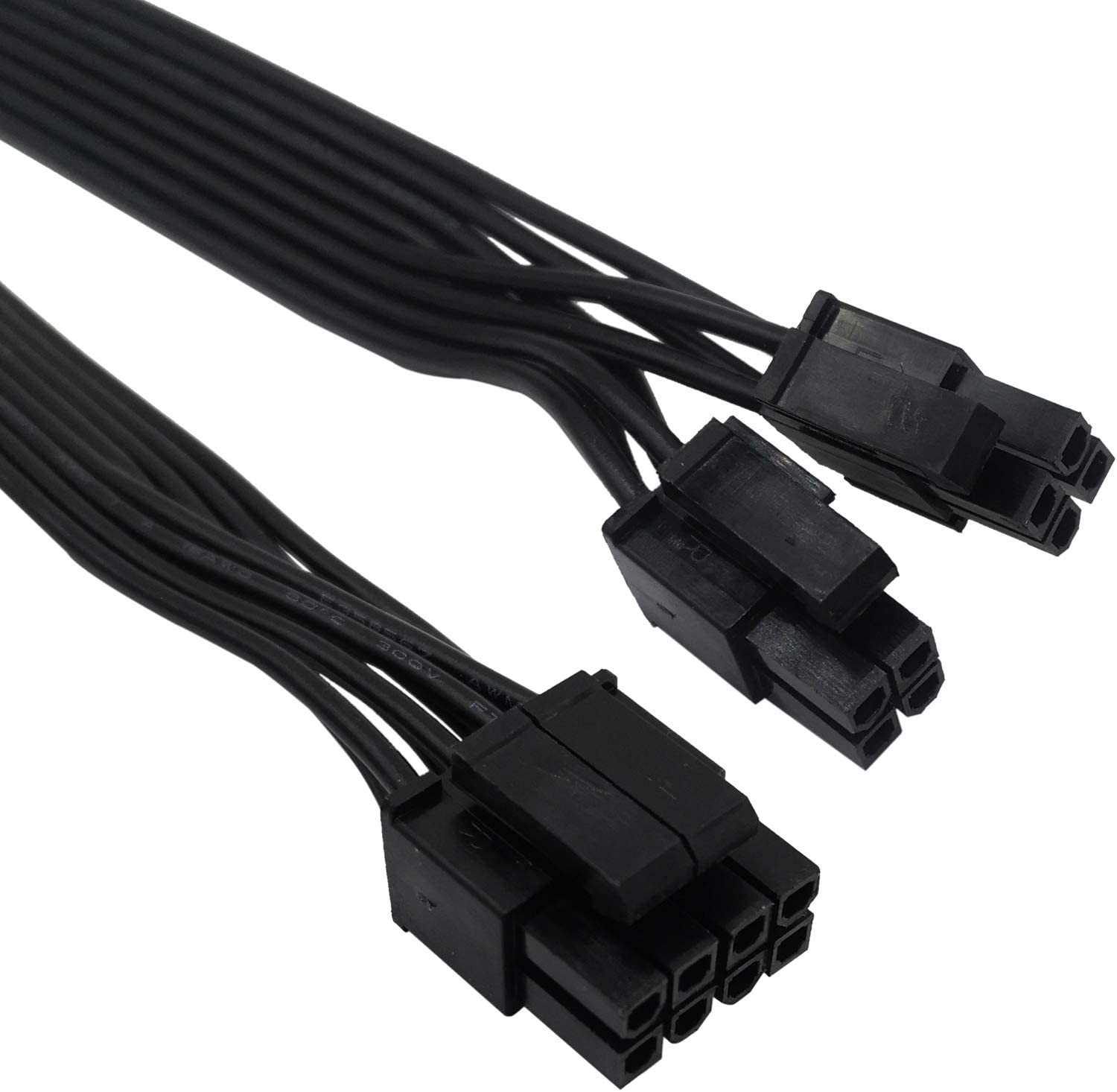 CPU 8 Pin Male to CPU 8 Pin (4+4 Detachable) Male EPS-12V Motherboard Power Adapter Cable for EVGA Modular Power Supply 25-inch(63cm)