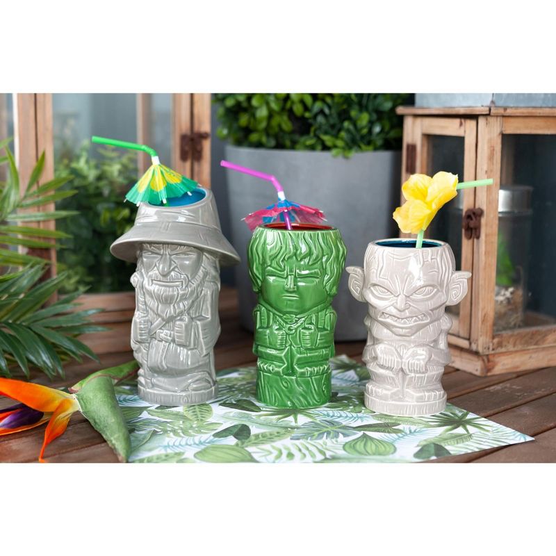 Beeline Creative Geeki Tikis Lord Of The Rings Frodo, Gandalf, Gollum Cup Set of 3