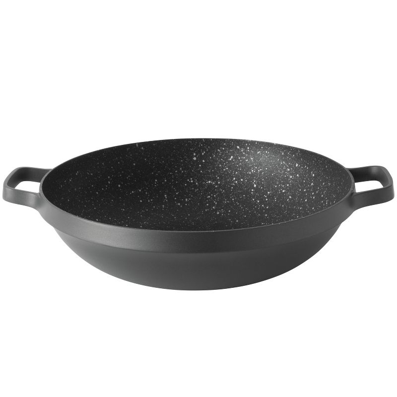 Victoria Cast Iron Wok with Stability Base 14" Black