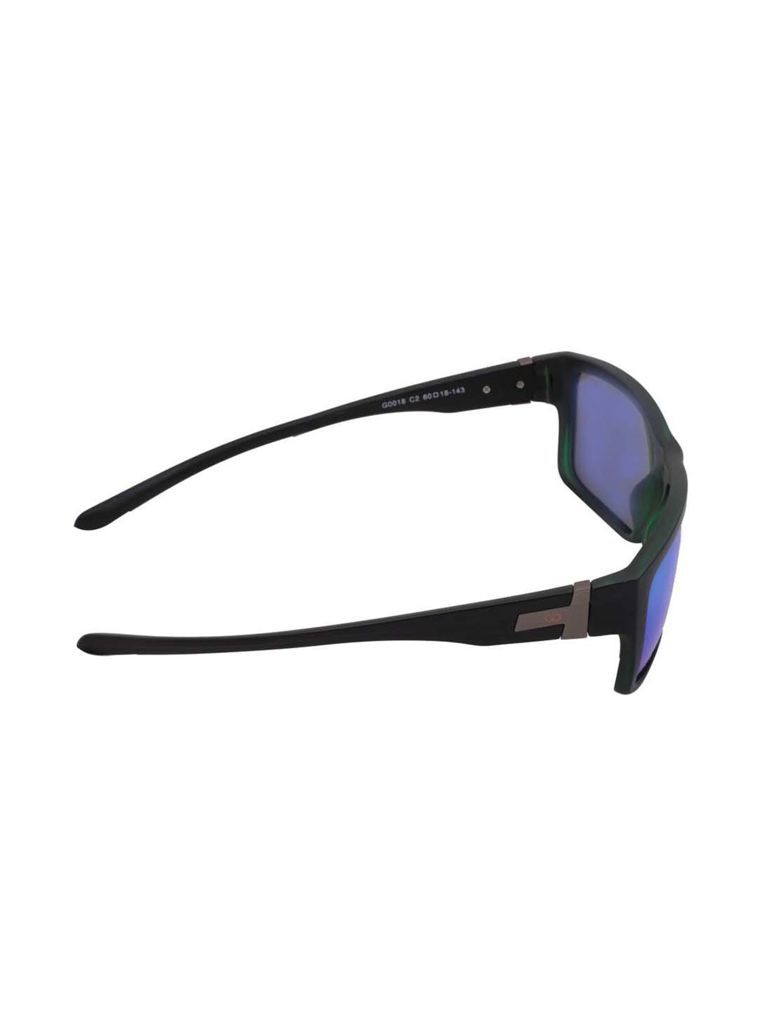 Gio Collection G0018C02 Blue Rectangular Sunglasses