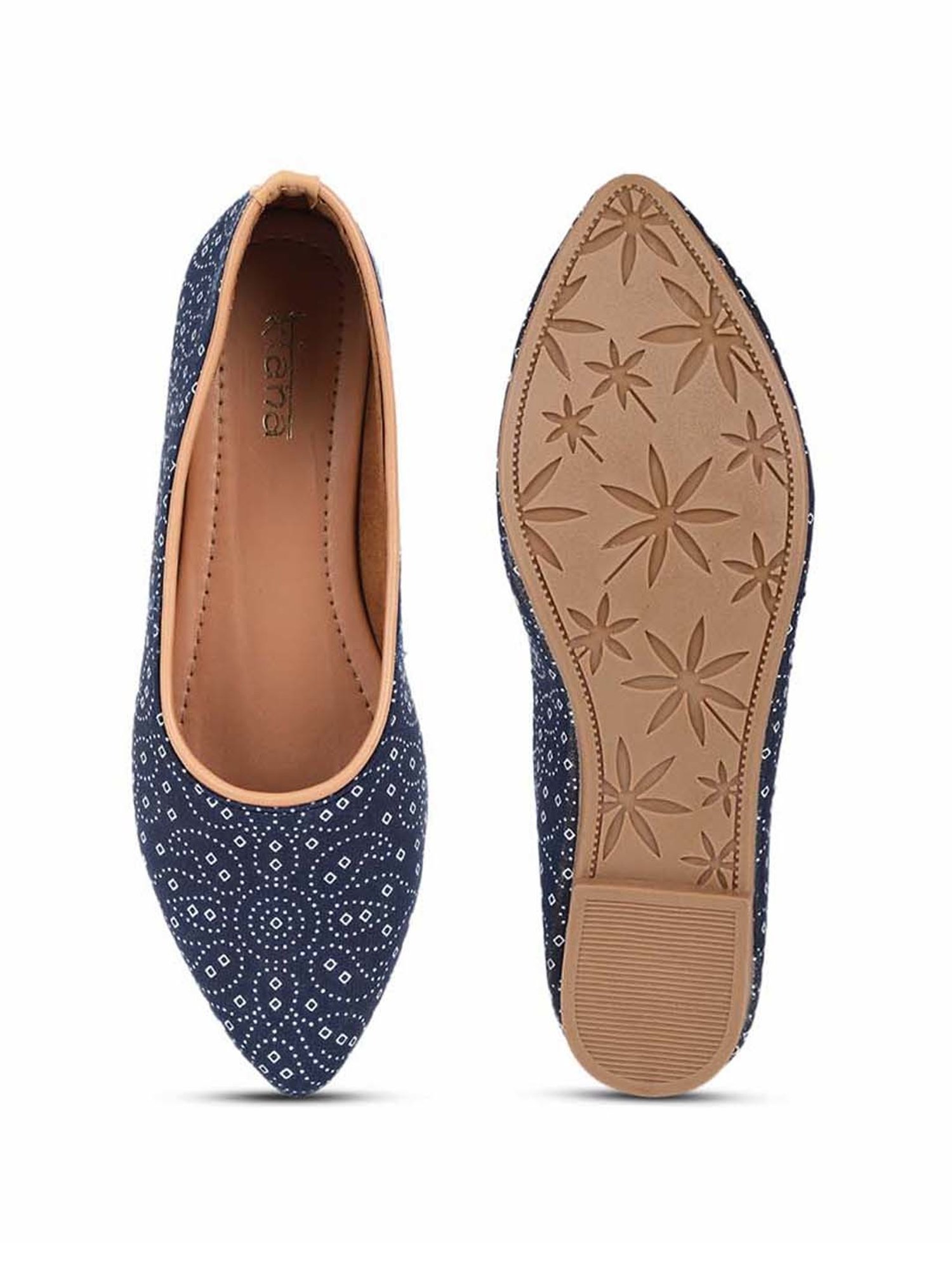 Kiana Women's Blue Flat Ballets