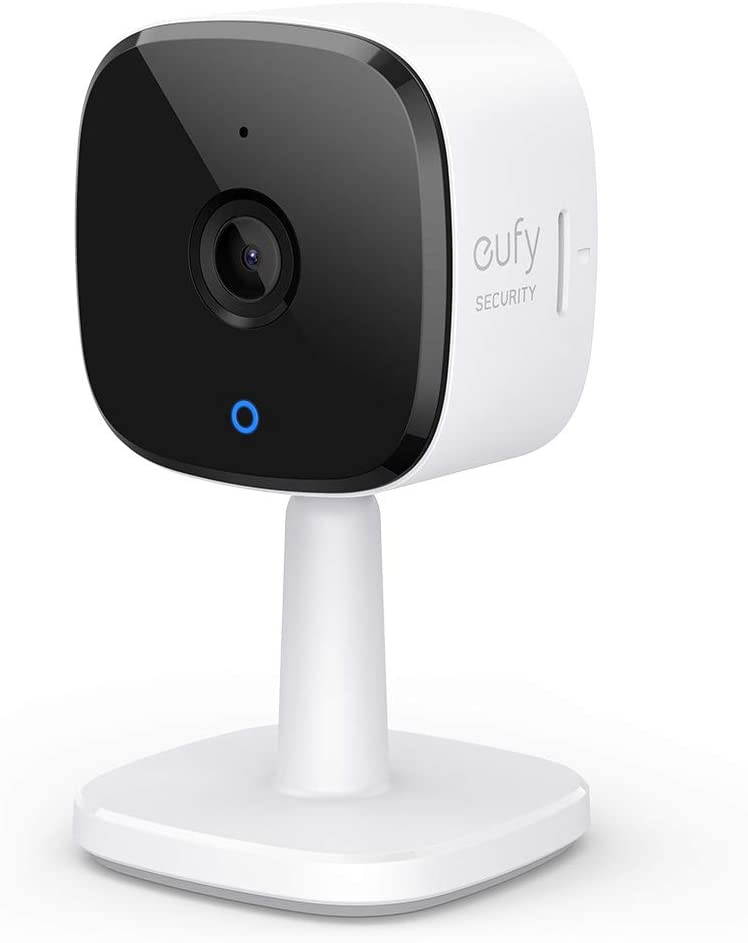 eufy Security 1080P Indoor Cam, Plug-in Security Indoor Camera with Wi-Fi, Human and Pet AI, Works with Voice Assistants, Night Vision, Two-Way Audio, HomeBase Not Required