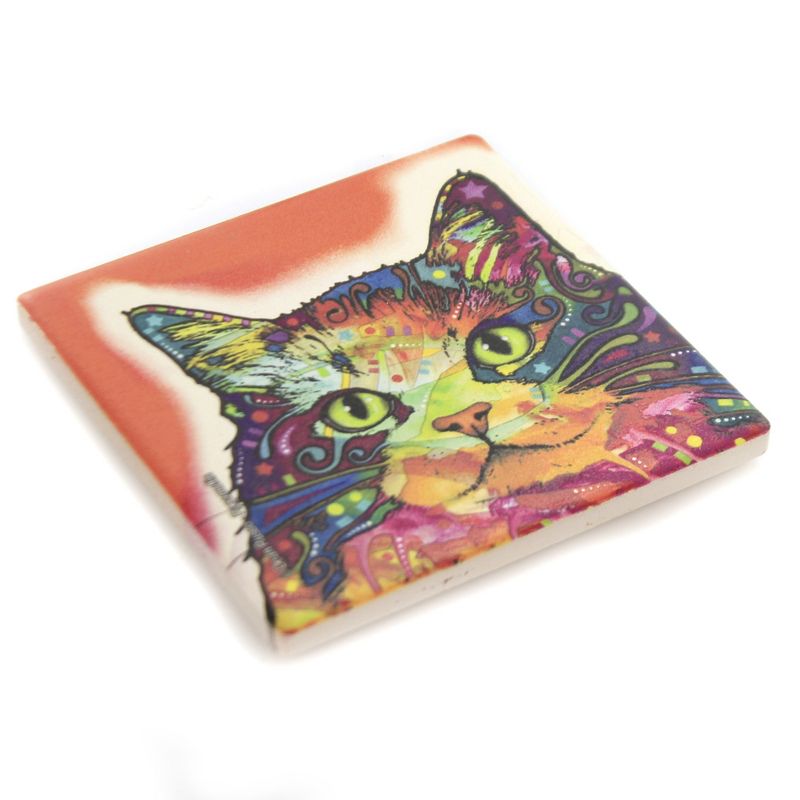 Animal 4.0" Ragamuffin Cat Stone Coaster Easel Sjt Enterprises  -  Coasters