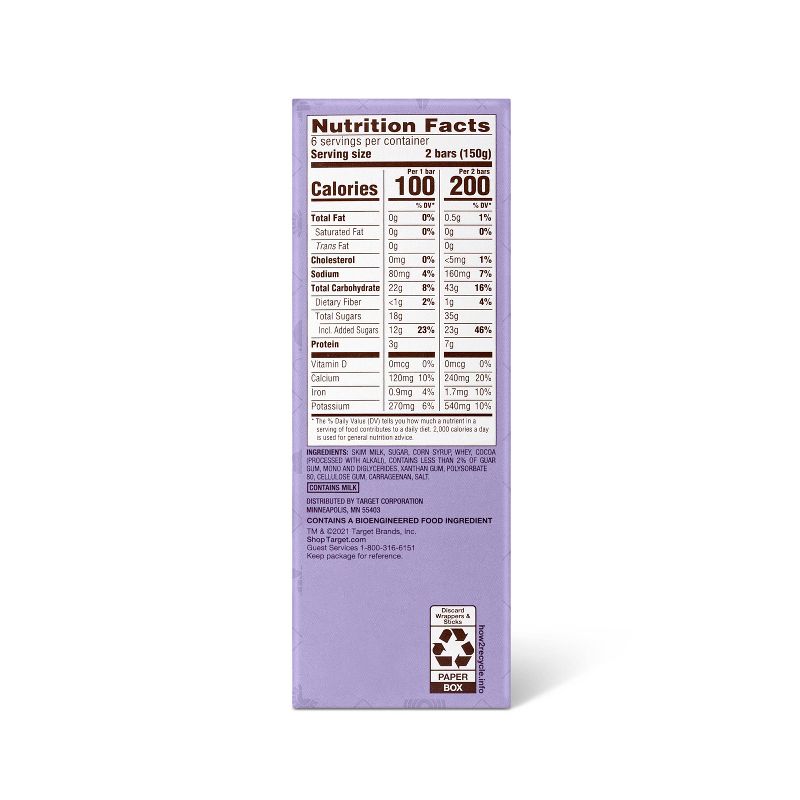 Fat Free Fudge Bars - 30oz/12ct - Favorite Day™