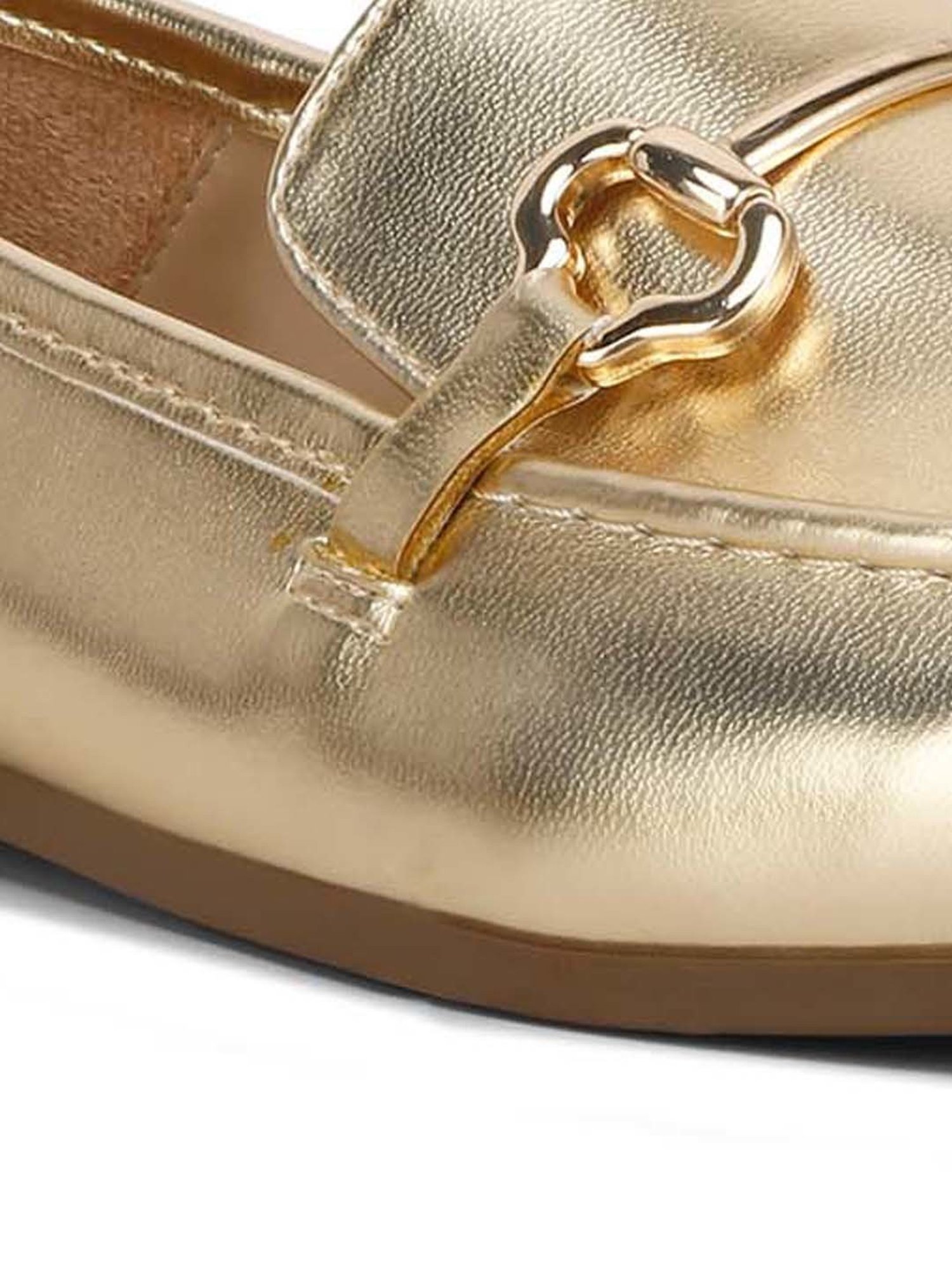 London Rag Women's Golden Casual Loafers