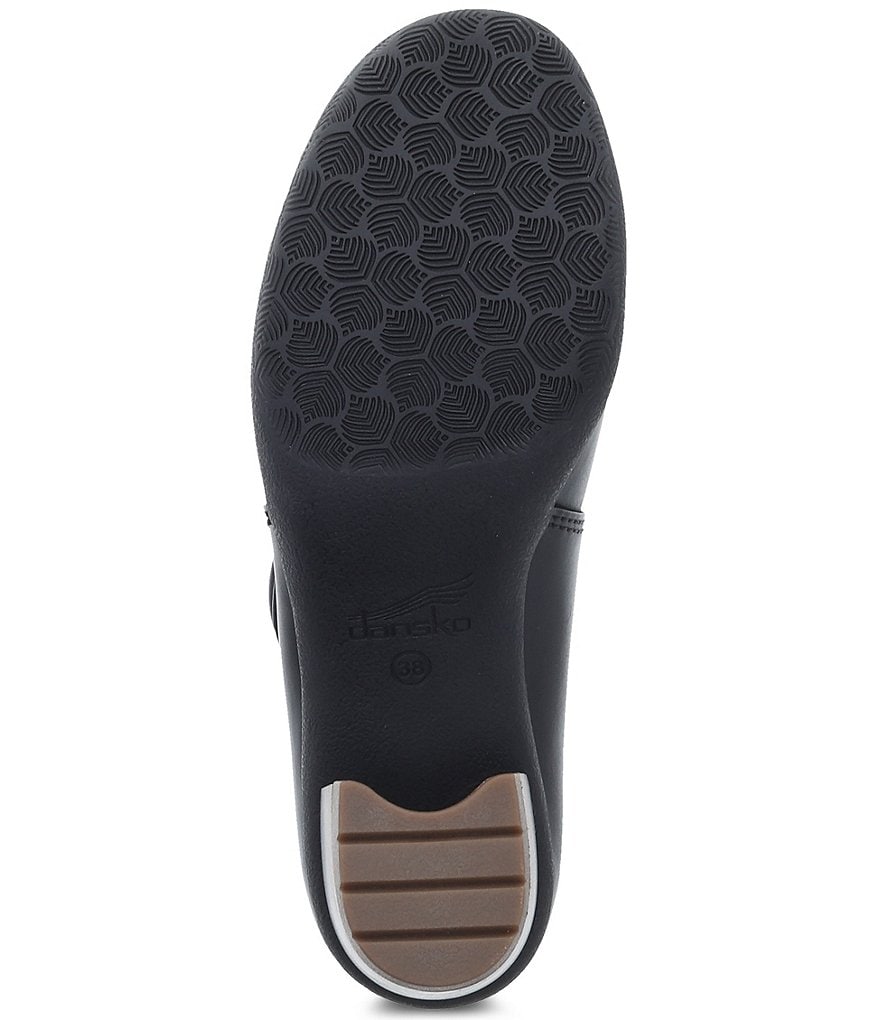 Deltan Tessa Croc-Embossed T-Strap Block Heel Pumps