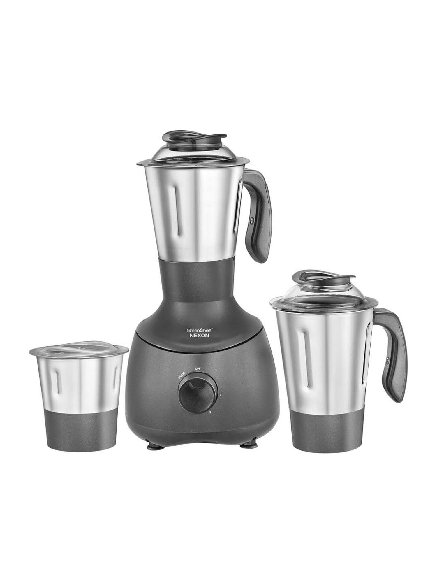 Greenchef Nexon Grey Plastic 1000W Mixer Grinder