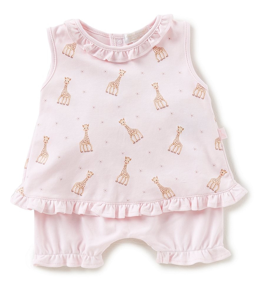 Kissy Kissy Baby Girls Newborn-18 Months Sophie La Girafe Printed Dress & Shorts Set