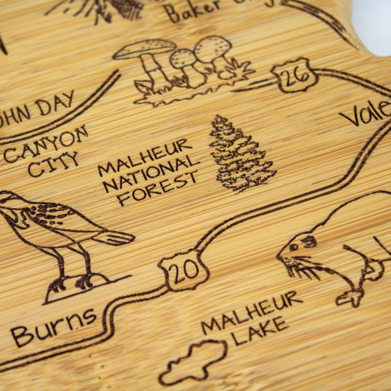 Totally Bamboo Destination Oregon Serving and Cutting Board