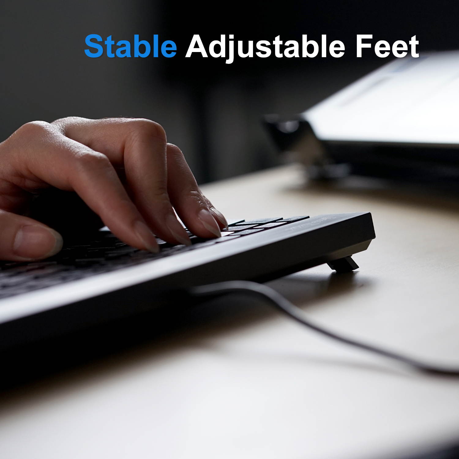 Perixx PERIBOARD-426 Wired Mini Low Profile Keyboard