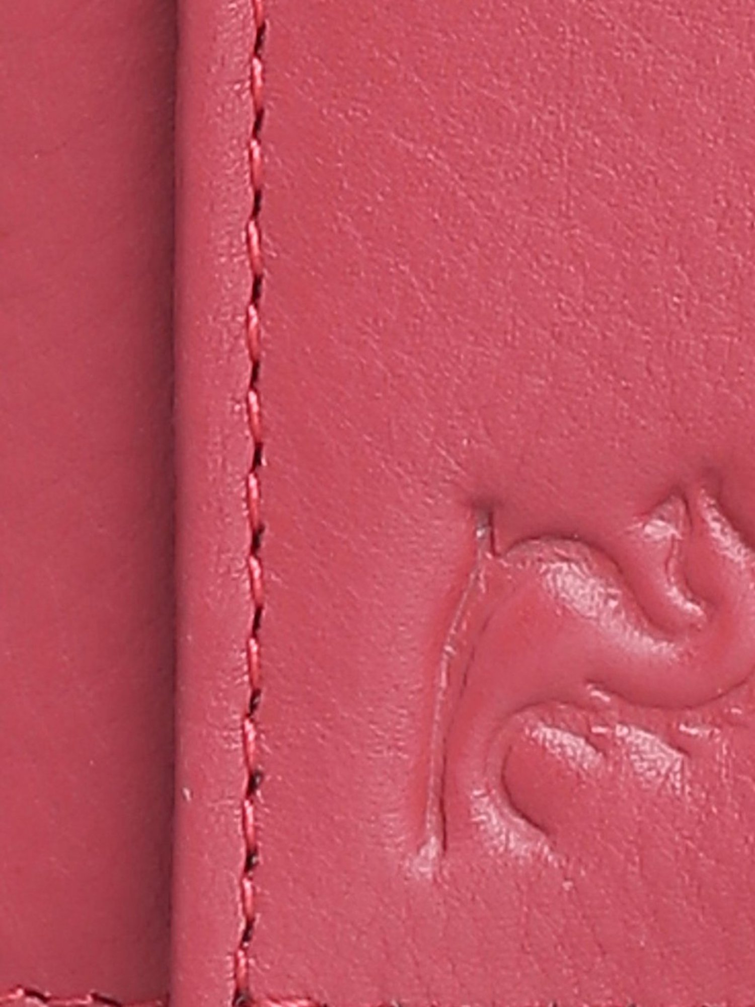 Kara Coral Pink Solid Tri-Fold Wallet for Women