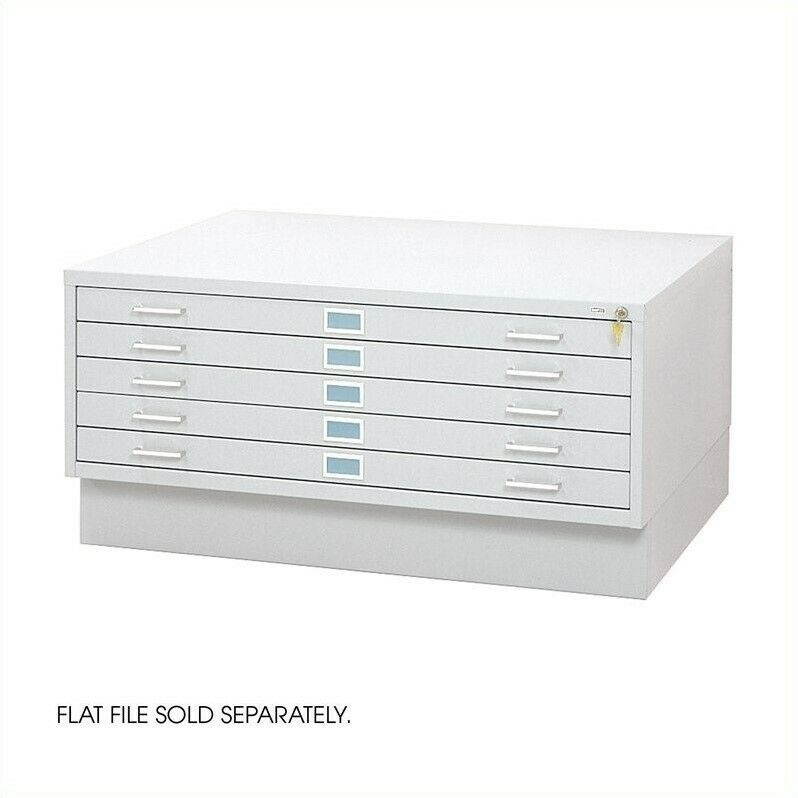 Safco Closed Low Base for 4986 and 4996 Flat File Cabinets in White