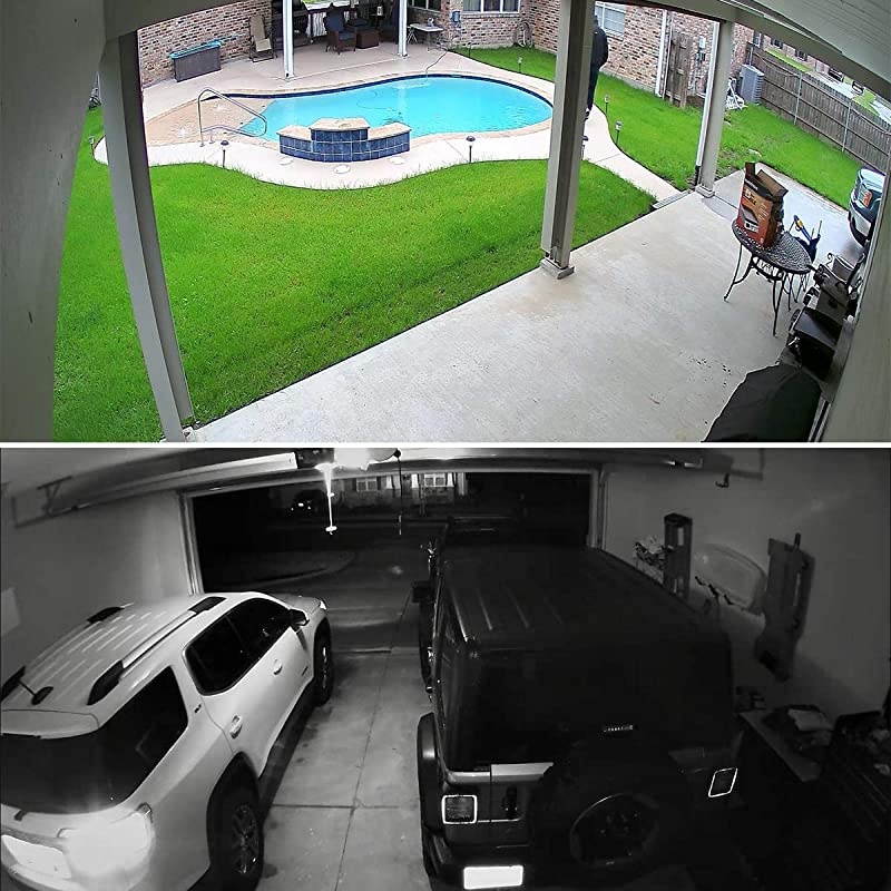 5MP PoE IP Dome Camera with Microphone Audio IP Security Camera Outdoor Night Vision 98ft Weatherproof IP66 Indoor Outdoor ONVIF Compaliant Wide Angle 28mm Compatible Hikvision IPCD250WS