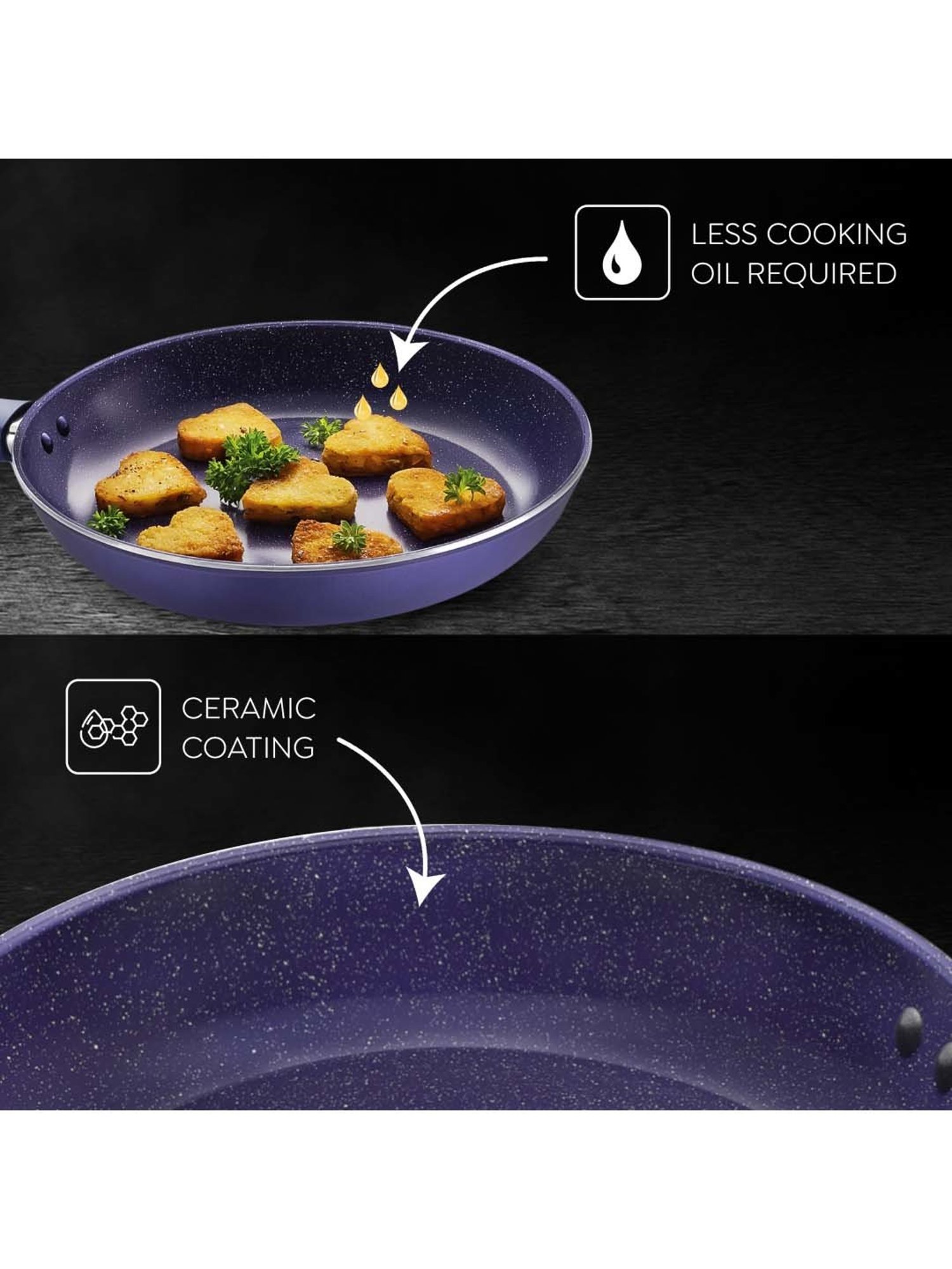 Prestige Ceraglide Ceramic Coating Blue Aluminium 26 cm Induction Non-Stick Fry Pan (2 L)