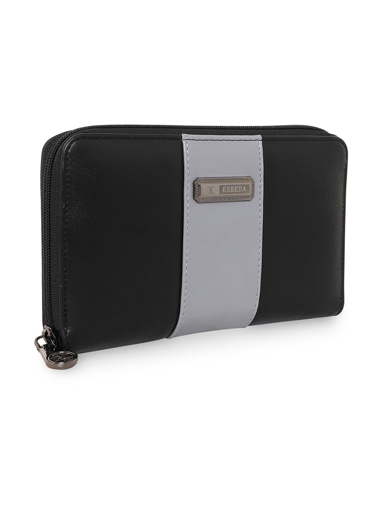 Louis Philippe Brown Casual Leather Money Clip Wallet for Men