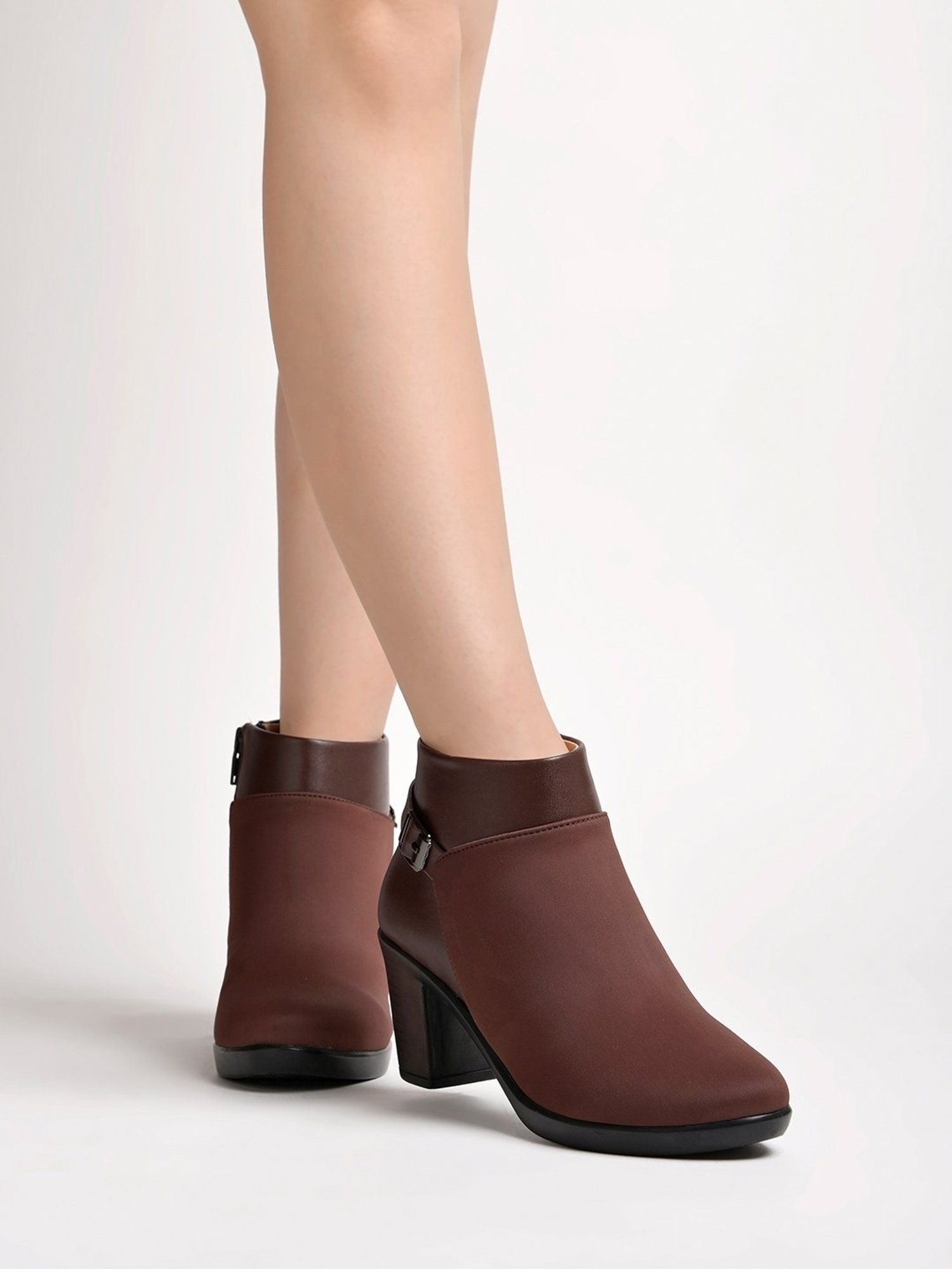 Bata Women's DEMI Brown Booties