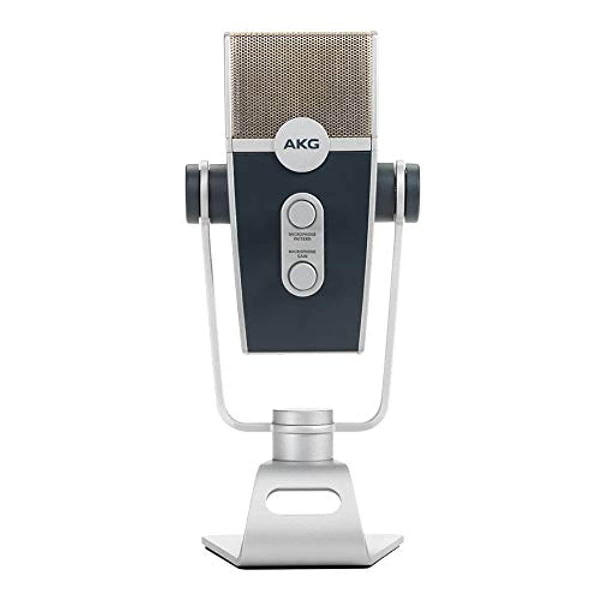 AKG Lyra C44-USB Ultra-HD Multimode USB Microphone Bundle with Knox Headphones and 3.0 4 Port USB Hub (3 Items)