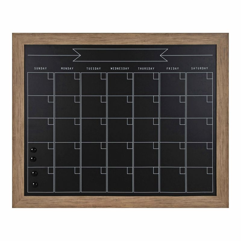 18" x 27" Beatrice Monthly Calendar Walnut Brown - DesignOvation