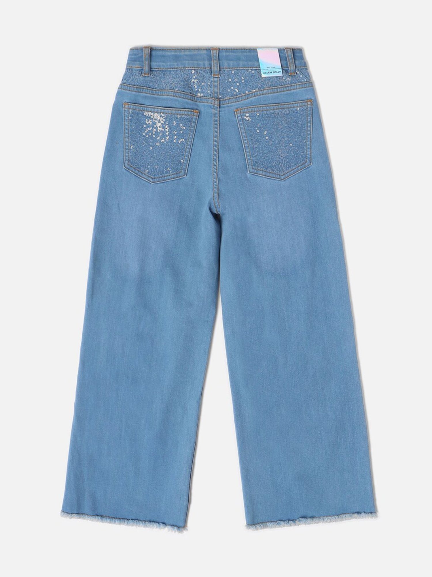 Allen Solly Junior Blue Solid Jeans