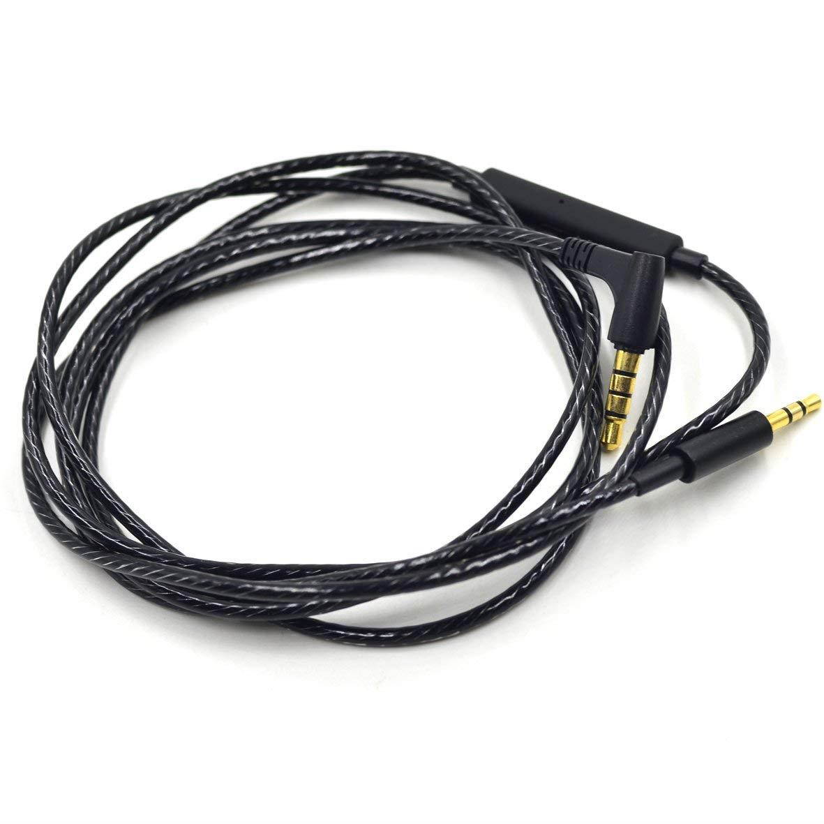 New black Replacement Audio cable Cord wire with remote and mic for AKG AKG Y40 Y45BT Y50 Y55 AKG N60 NC n60nc headphones