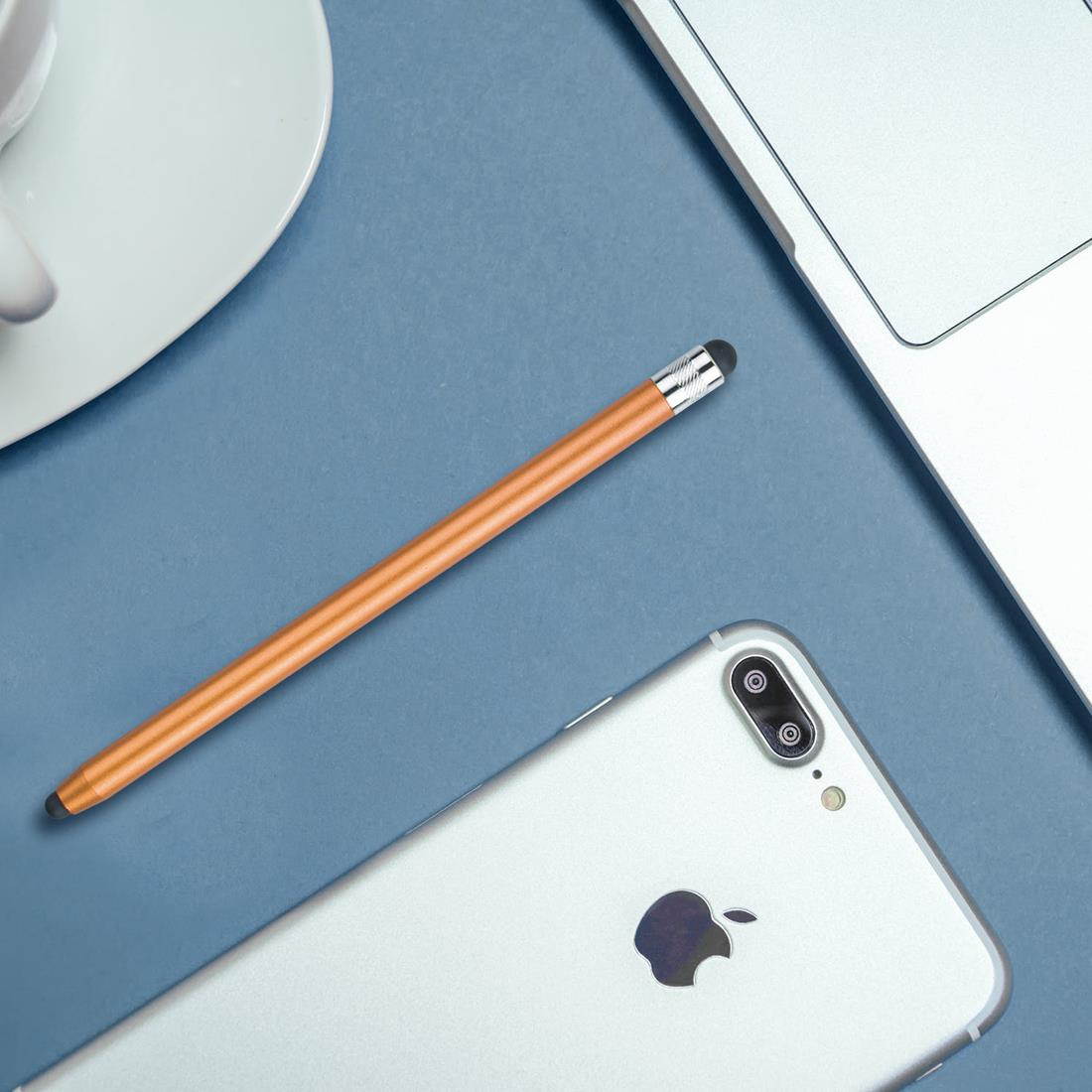 5 Pcs Metal 2 In 1 Stylus Pen for Phone And Tablet PC Random Color