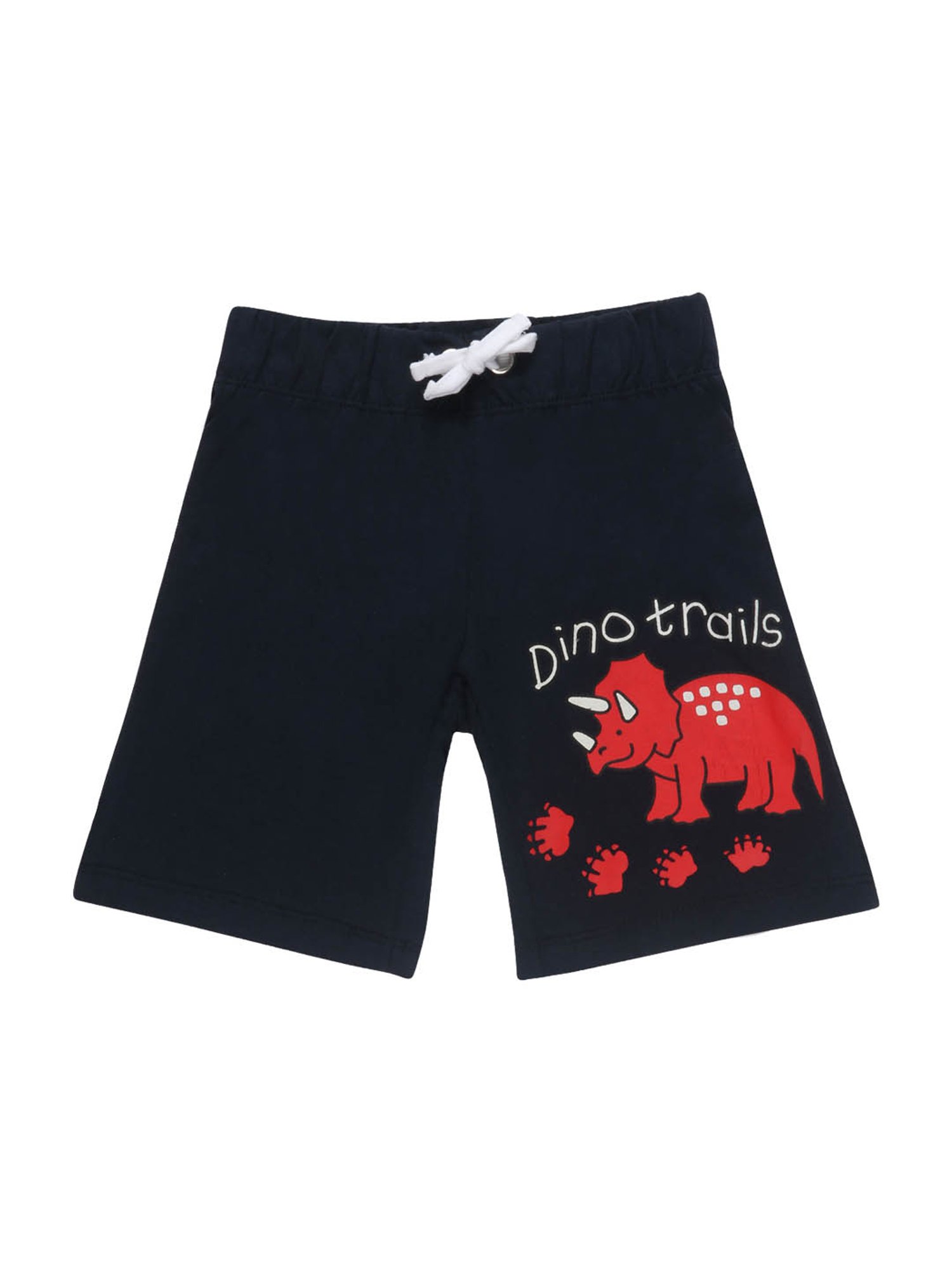 Lazy Shark Kids Grey & Navy Printed  T-Shirt with  Shorts