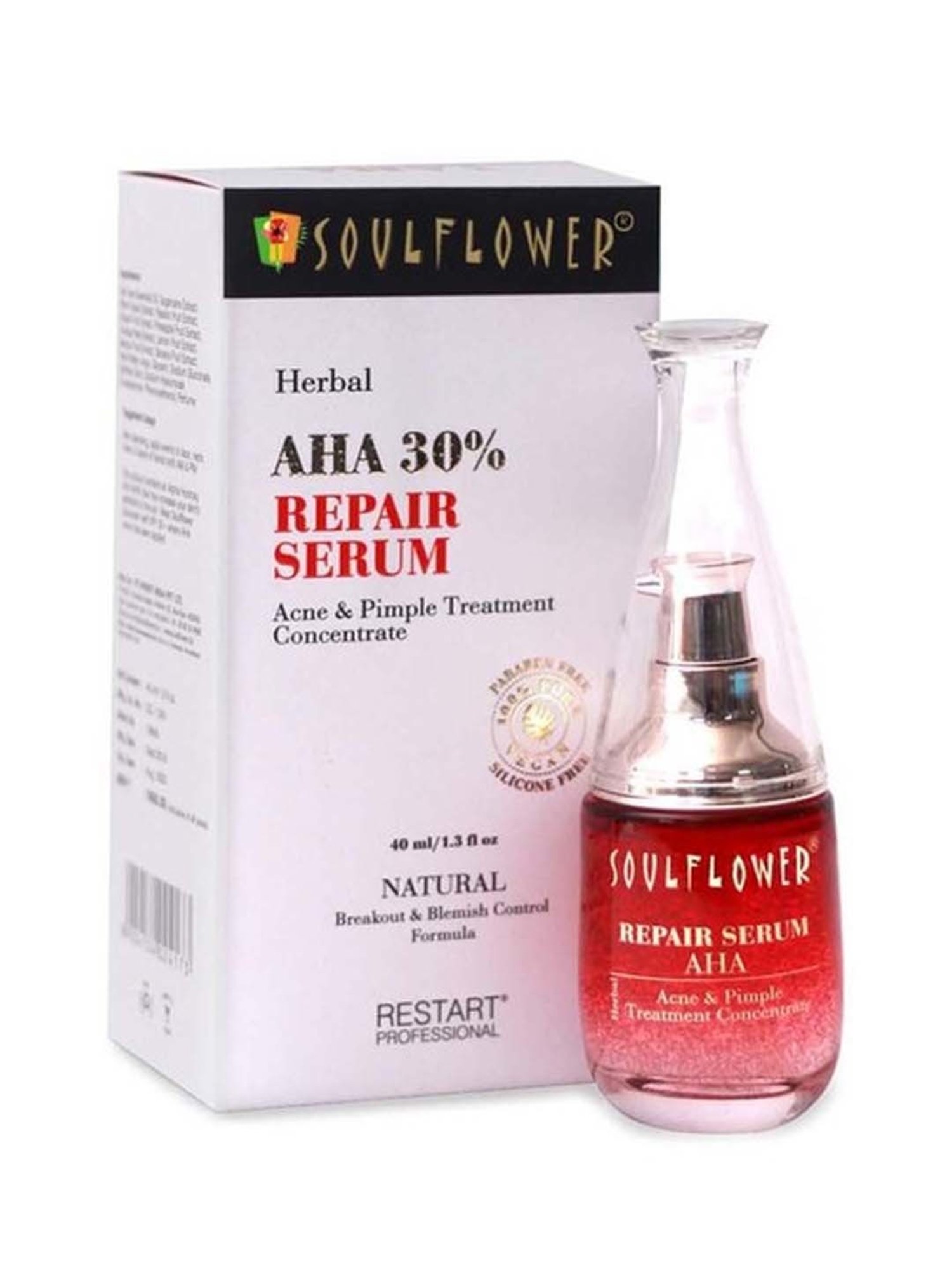 Soulflower Herbal AHA 30% Repair Serum - 40 ml