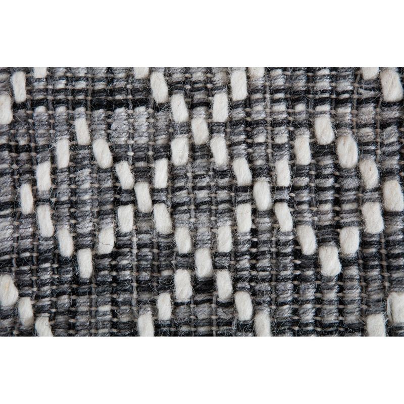 5'x7' Mannin Jute/Wool Rug Ivory/Charcoal - Anji Mountain