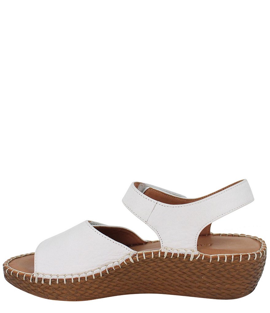 L'Amour Des Pieds Yahya Leather Espadrille Wedge Sandals