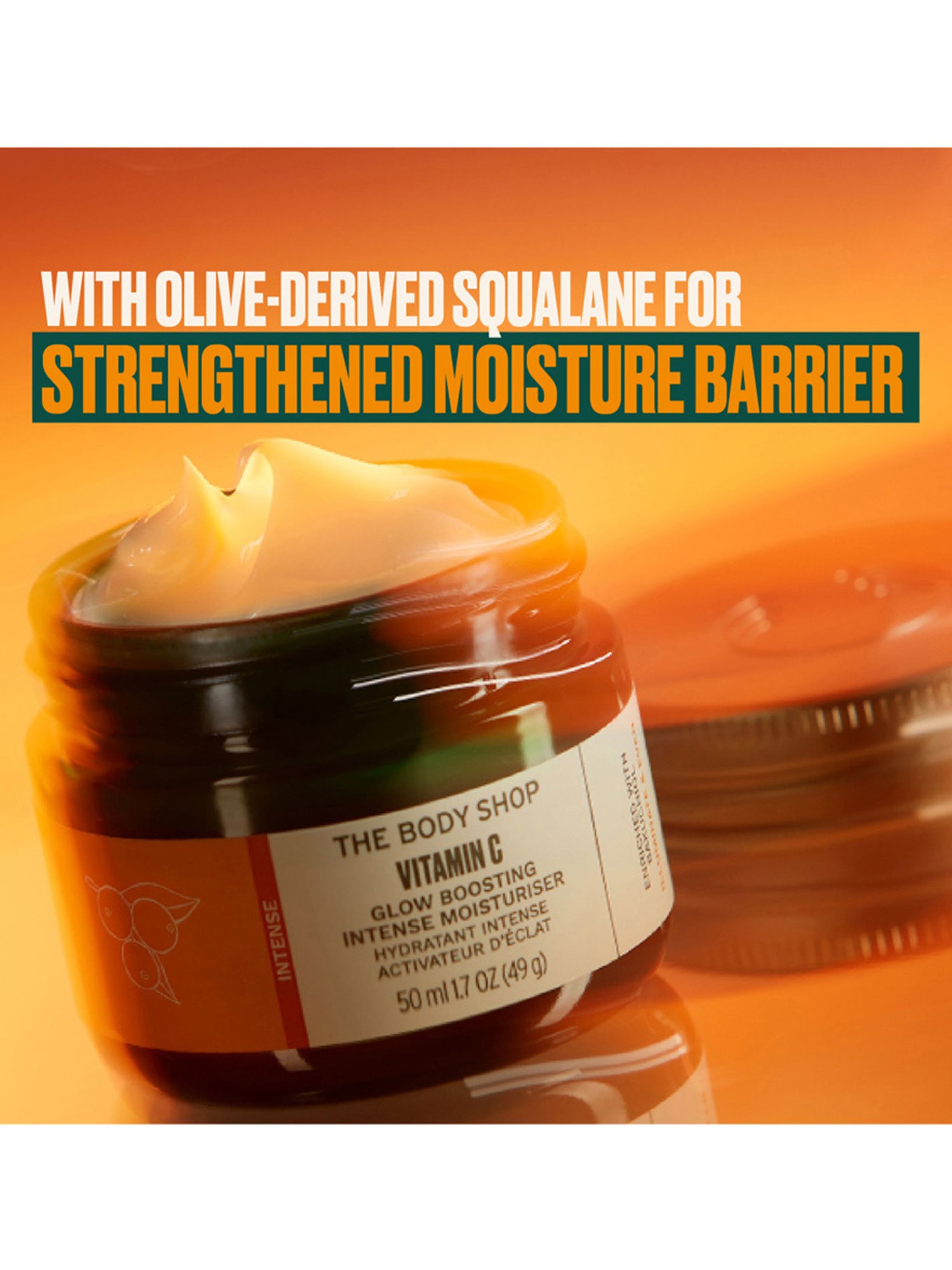 The Body Shop Vitamin C Hydration Vegan Glow Boosting Moisturizer Gel for Even Skin Tone - 50 ml