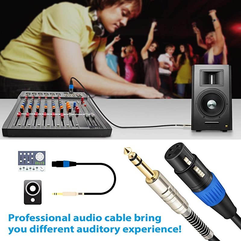 AVLGear CSM4-RAFN-30 | XLR Male to XLR Right Angle Female 30 Feet Mic Cable Blue with Blue Ring