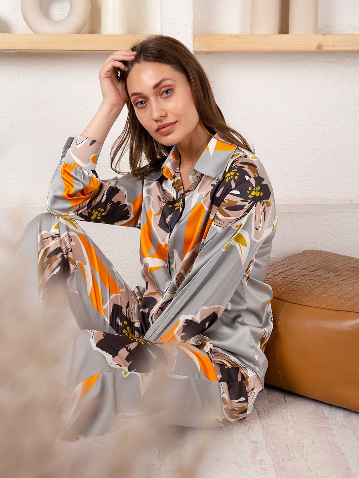 Dusk Attire Grey Yuna Co-ord Set