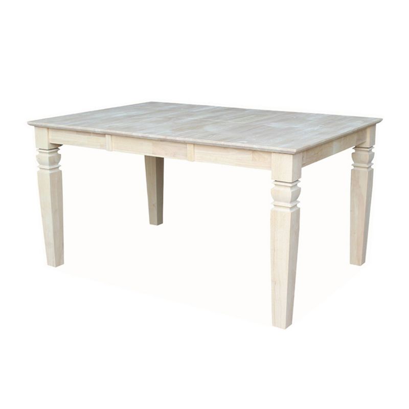 Java Butterfly Drop Leaf Extendable Dining Table - Unfinished - International Concepts