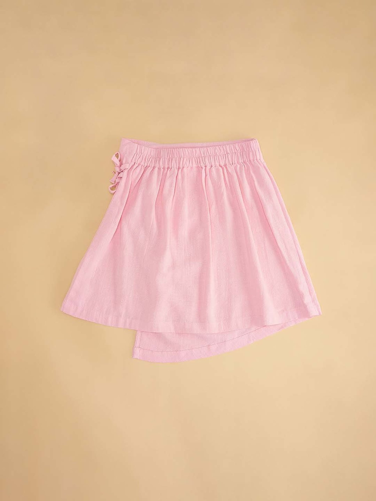 Pantaloons Junior Candy Pink Regular Fit Skirt