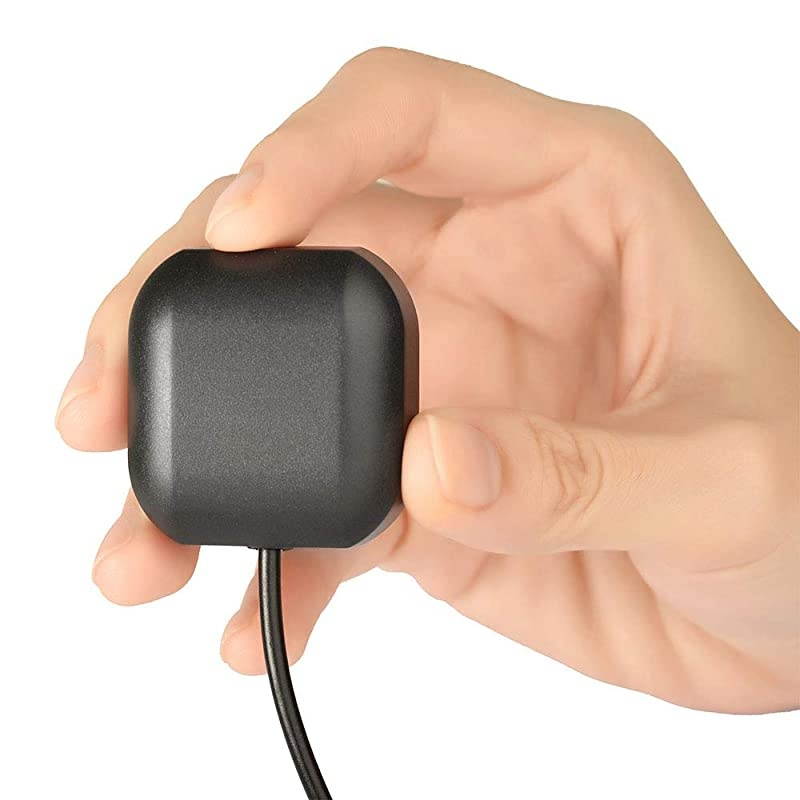 Vehicle Waterproof Active GPS Navigation Antenna with SMA Male Connector for Car Stereo Head Unit GPS Navigation System Module Truck Marine Boat GPS Tracker Locator Real Time Tracking